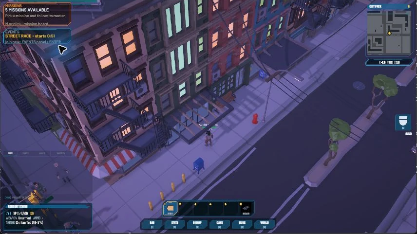 HavocTown alpha gameplay: exploring the city on foot