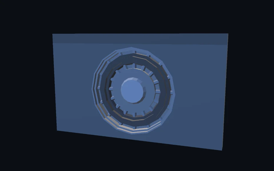 The bank vault door from HavocTown’s heist environment.